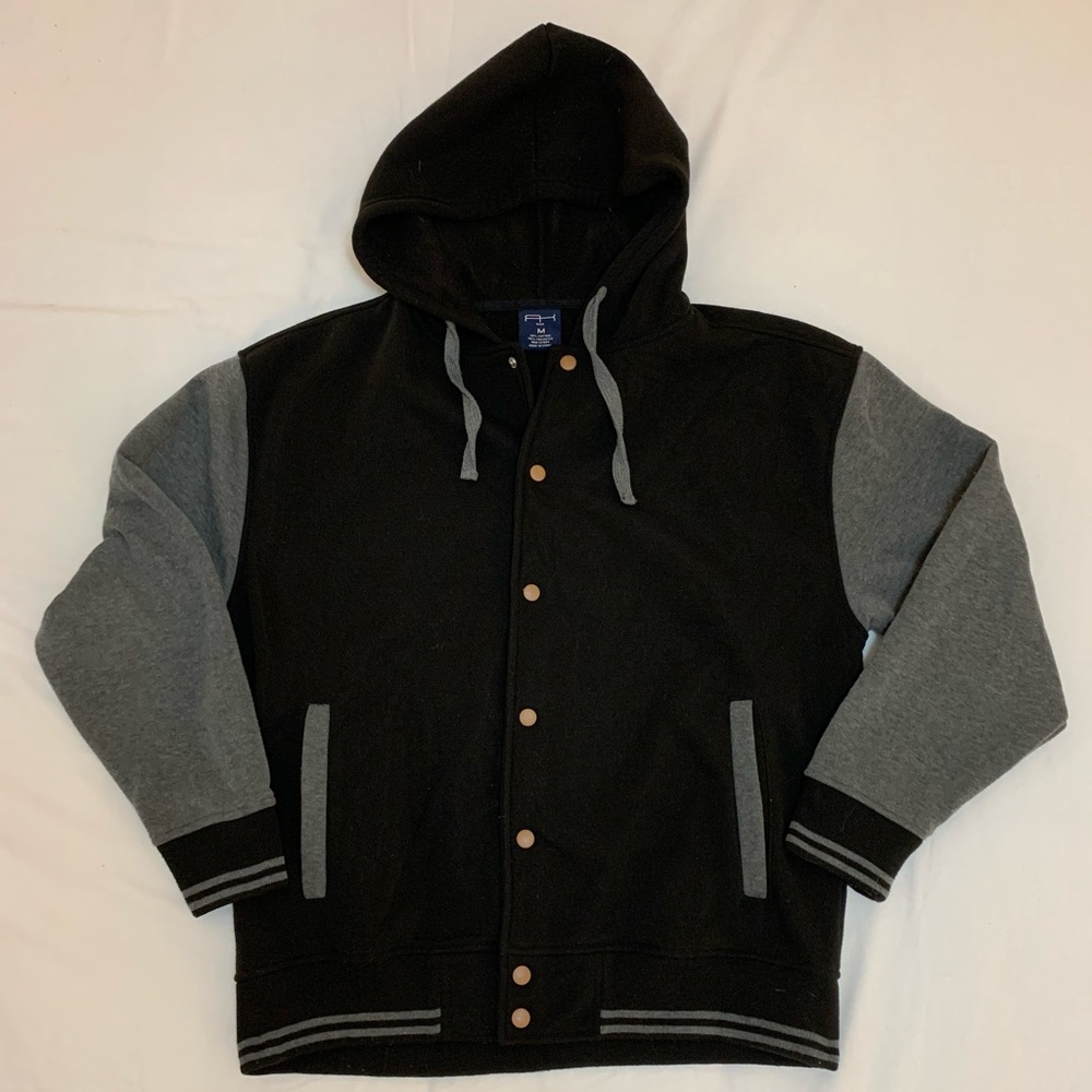 Button Up hoodie sweatshirt jacket